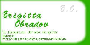 brigitta obradov business card